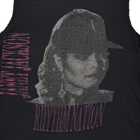 JANET JACKSON RHYTHM NATION SLEEVELESS BLACK FITS LARGE 0672