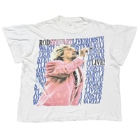 ROD STEWART LOST IN AMERICA TOUR WHITE FITS XL 3201
