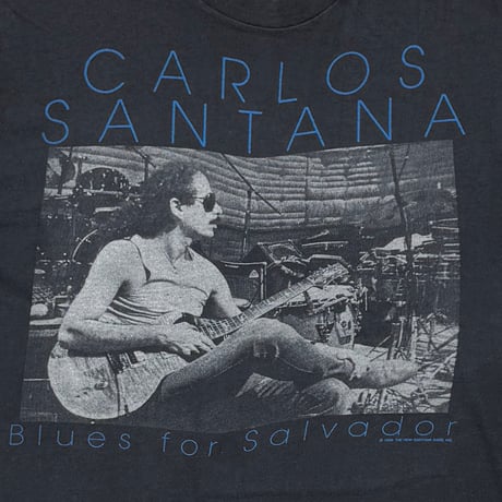 CARLOS SANTANA BLUCE FOR SAVADOR 1988 HANES LARGE 0849