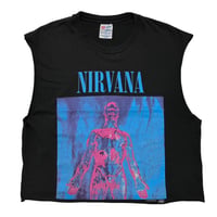 NIRVANA SLIVER BACKSTAGEPASS SLEEVELESS HANES XL 9443