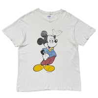 DISNEY VINTAGE CLASSIC MICKEY WHITE HANES LARGE 3425