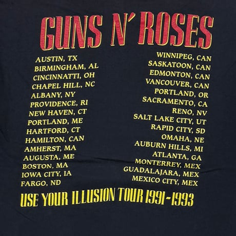 GUNS N' ROSES BAD APPLES BROCKUM XL 1975