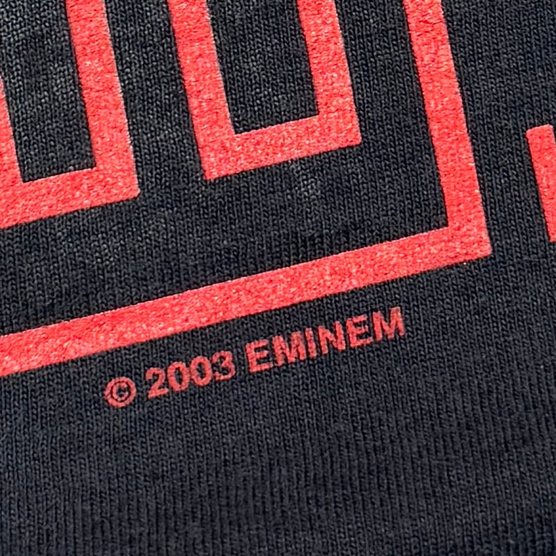 EMINEM THE EMINEM SHOW RED STRIPE TEXT & MONOCH