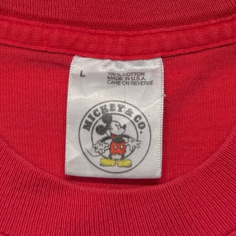 DISNEY VINTAGE LINK PRINT MICKEY LARGE RED 8634