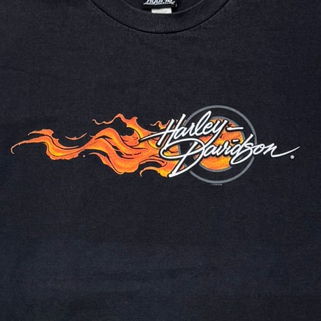 HARLEY DAVIDSON Y2K SIDE FLAME WHEEL LS BACK WELTERS BROTHERS EGLE WINGS XL 5765