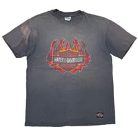 HARLEY DAVIDSON FLAMING EMBLEM LAS VEGAS HANES XL 0305