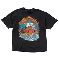 EASY RIDERS EAGLE SKULL 1995 DUNES CYCLES MYRTLE BEACH BLACK HANES XL 4203