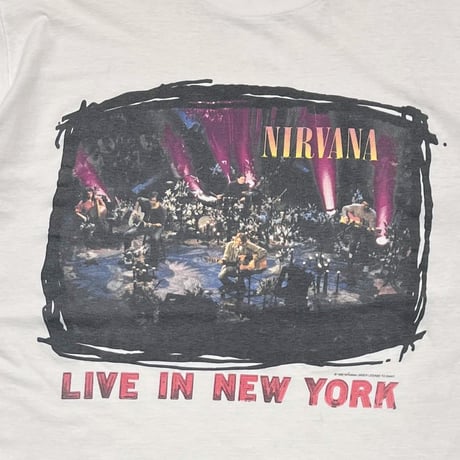 NIRVANA 1995 LIVE IN NEW YORK MTV UNPLUGGED WHITE EURO XL 8870