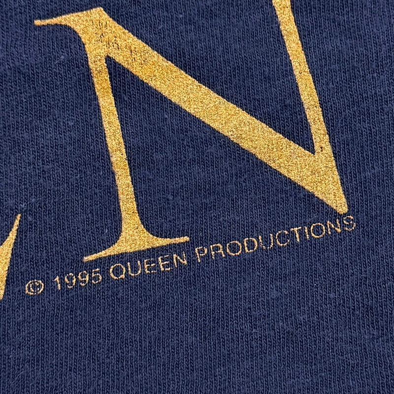 1995☆Queen☆ヴィンテージＴ クイーン エンブレム レアXL QUEEN 1995 EMBLEM NAVY SIERRA TEEZ XL 8185 | gr