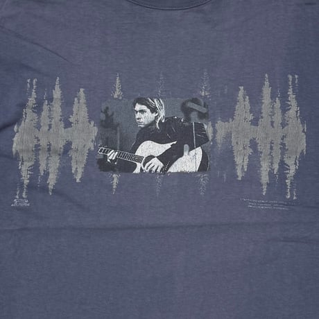 NIRVANA KURT COBAIN THE END OF MUSIC NAVY ARTIMONDE FITS LARGE 1431