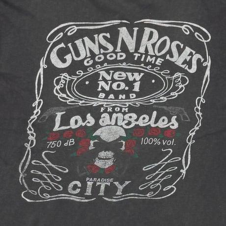 GUNS N' ROSES JACK DANIEL'S PARODY No.1 BAND EURO FITS MEDIUM 9245