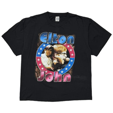 ELTON JOHN RAP GRAPHIC BOOTLEG XXL BLACK 0539