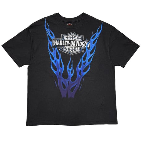 HARLEY DAVIDSON BLUE V FLAME 	DR JERRY'S SHARON SS XL 8851