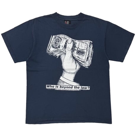 RAGE AGAINST THE MACHINE BARBARA KRUGER MONEY NAVY GIANT FITS LARGE 9999