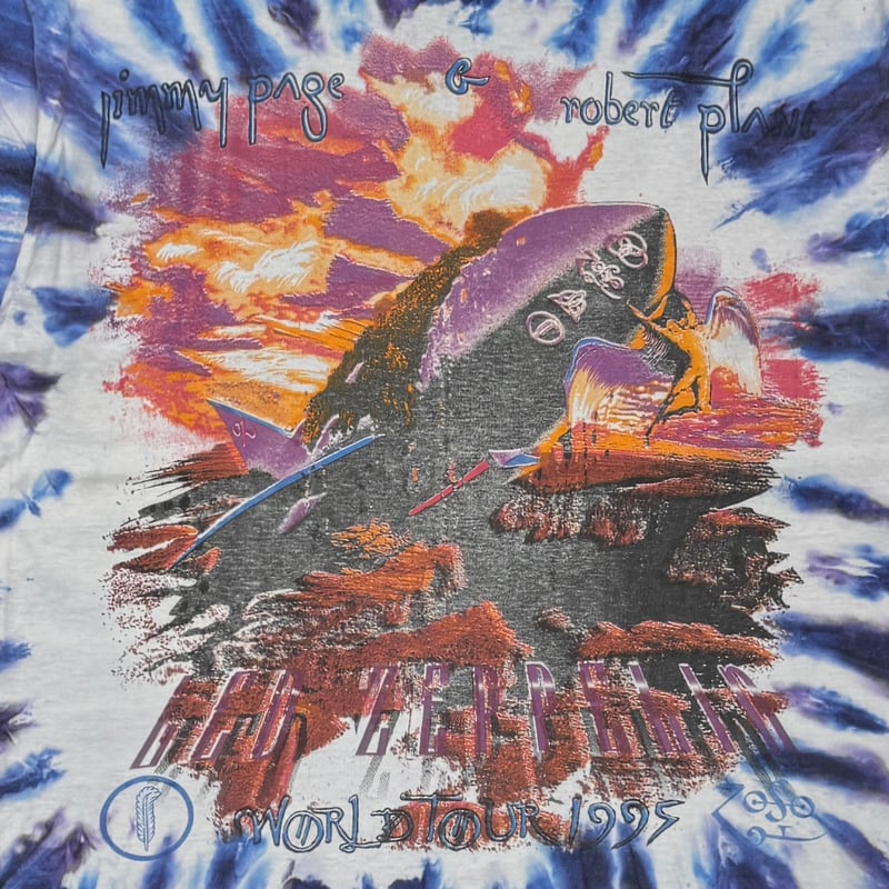 LED ZEPPELIN TOUR 1995 TIEDYE FITS XL 0895 | gr