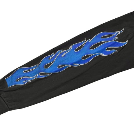 HARLEY DAVIDSON BLUE EMBLEM ARM FLAME LS LARGE NO BACK 1123