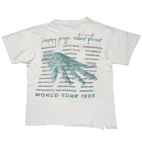JIMMYPAGE & ROBERTPLANT TOUR 1995 PORTRAIT WHITE FITS LARGE 4207