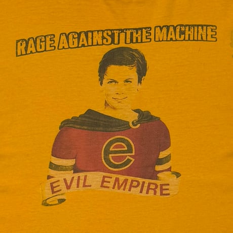 RAGE AGAINST THE MACHINE EVIL EMPIRE MUSTARD HANES XL 4162
