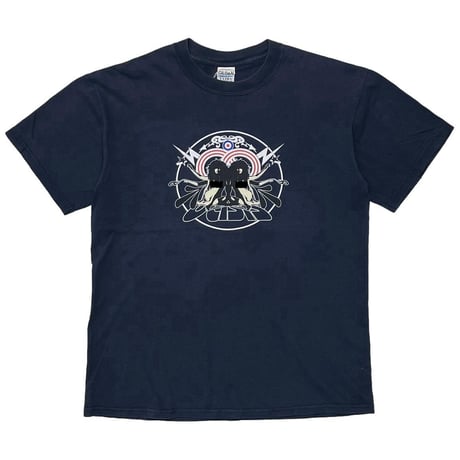 oasis TWIN NUDE NORTH AMERICAN TOUR 2005 NAVY GILDAN FITS LARGE 7451
