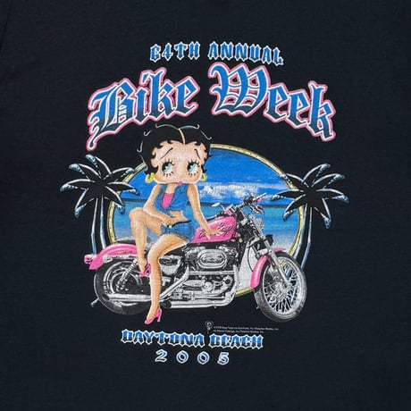 BETTY BOOP 64TH ANNUAL BIKE WEEK DAYTONA BEACH 2005 GILDAN XL 9102
