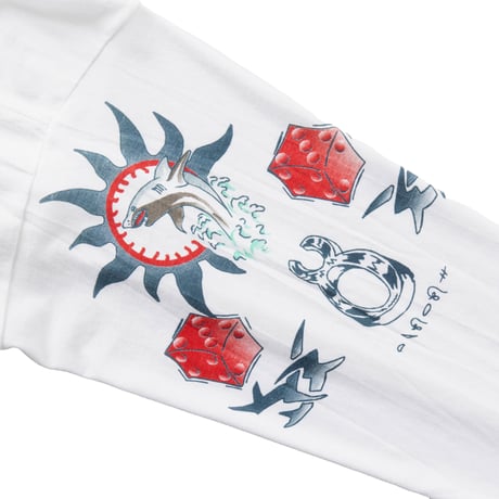 DENNIS RODMAN TATTOO LS WHITE XL 6608