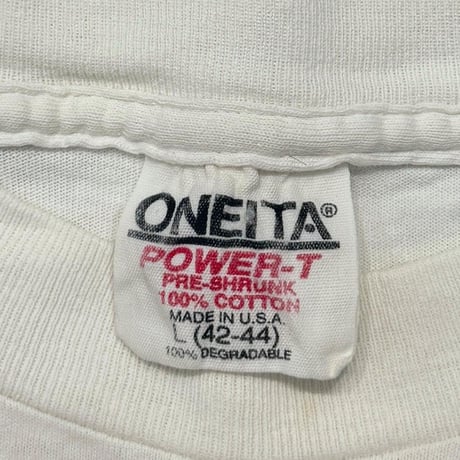 OLD&VINTAGE MONALIZA PARODY AL AND MONA WHITE ONEITA LARGE 2476