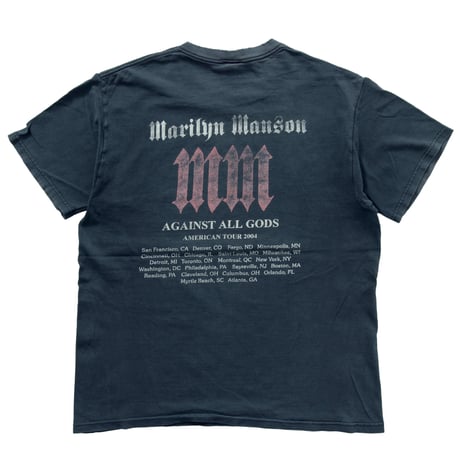 MARILYN MANSON  AGAINST ALL GODS AMERICAN TOUR 2004 FRUIT OF THE LOOM LARGE 9363