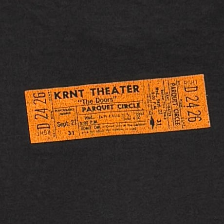 THE DOORS JIM MORRISON BACK KRNT THEATER FITS LARGE 1978