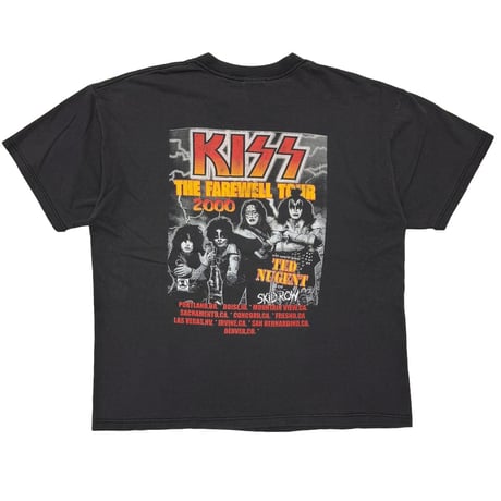 KISS THE FAREWELL TOUR 2000 TED NUGENT SKIDROW GILDAN XL 1318