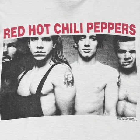 RED HOT CHILI PEPPERS WILLIAM HANES MEMBER PORTRAIT WHITE GIANT BY TEEJAYS LARGE 3598