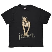 JANET JACKSON 1993-94 TOUR BLACK HANES XL 0615
