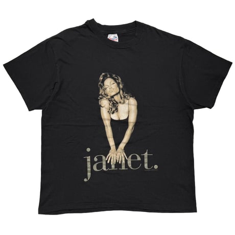 JANET JACKSON 1993-94 TOUR BLACK HANES XL 0615