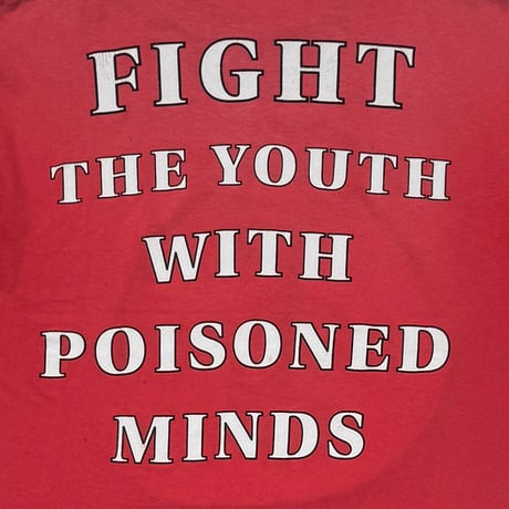 FISH BONE 1991 RACISM SUCKS FADED RED BROCKUM LARGE 9538