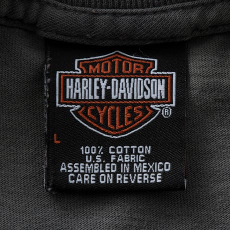 HARLEY DAVIDSON 2007 BACK FLAME THUNDER MOUNTAIN KHAKI LARGE 1000
