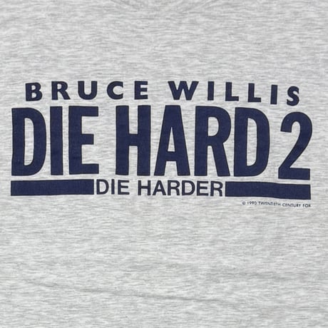 DIE HARD 2 MOVIE PROMO ONEITA XL ASH GREY 0287