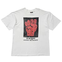 RAGE AGAINST THE MACHINE ANGRY FIST WHITE GIANT XL 3482