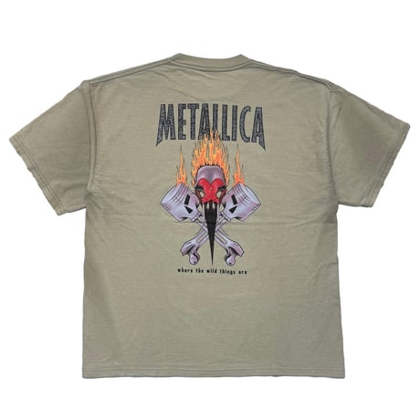 METALLICA HARD YOUR FINGERS ONE BY ONE FITS XL KHAKI 1359