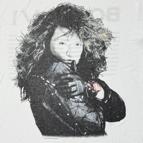 BON JOVI 1988 PORTRAIT BACK YOUR WHITE FITS XL 9991