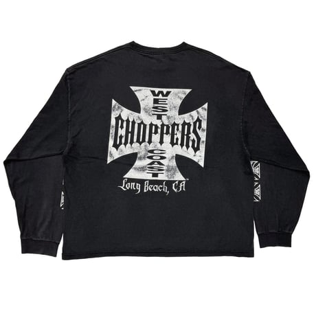 WEST COAST CHOPPERS IRON CROSS LONG BEACH LA LS BLACK XXXL 1173
