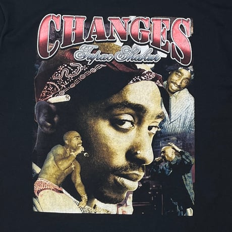 2PAC TUPAC SHAKUR CHANGES RAP DESIGN FRUIT OF THE LOOM XL 0953