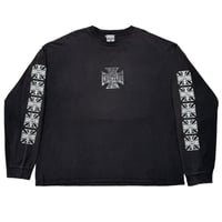 WEST COAST CHOPPERS IRON CROSS LONG BEACH LA LS BLACK XXXL 1173