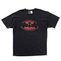 DC COMICS BATMAN & ROBIN FRONT BAT SIGNAL BLACK XL 0768