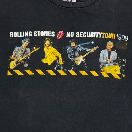 THE ROLLING STONES NO SECURITY TOUR 1999 BLACK SOFTEE XL 6772