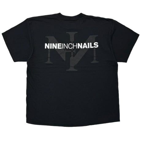 NINE INCH NAILS BOX LOGO Y2K FRUIT OF THE LOOM HEAVY XXL 0678