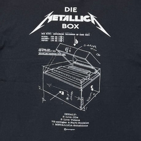 METALLICA LIVE SHIT BINGE & PURGE LS FITS XL 9239
