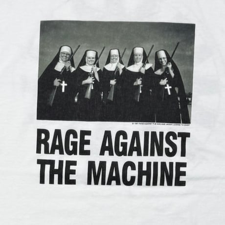 RAGE AGAINST THE MASCHINE NUNS AND GUNS GIANT BY TULTEX LARGE 1973