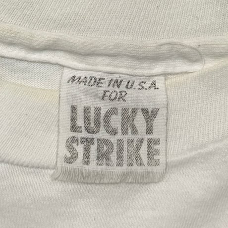 LUCKY STRIKE L.S./M.F.T. MEANS FINE TOBACCO WHITE FITS XL 0939