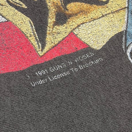 GUNS N' ROSES AMERICAN FLAG SKULL 1991 BROCKUM LARGE 3105