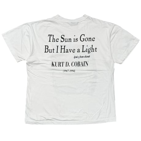 NIRVANA KURT COBAIN MEORIAL MTV UNPLUGGED WHITE XL 9077