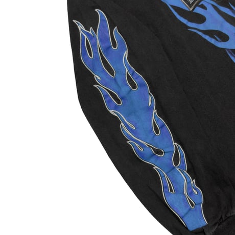 HARLEY DAVIDSON BLUE V FLAME BACK BAER LARGE 7939
